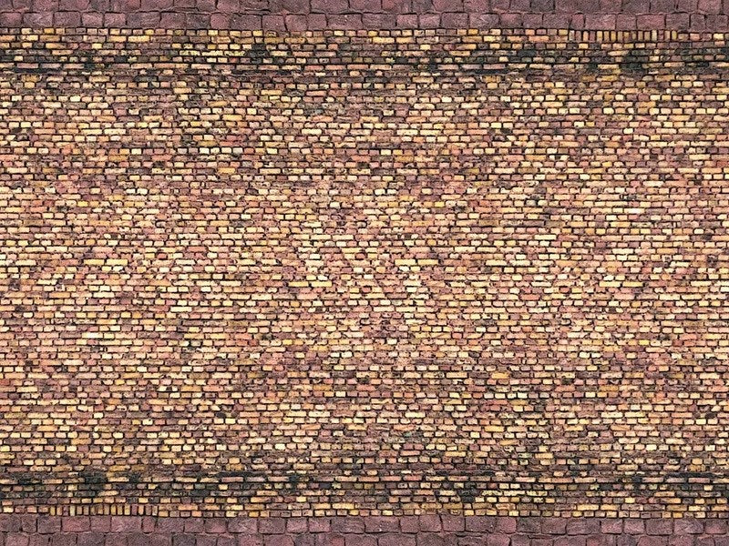 Noch 56605 HO 3D Cardboard Sheet 'Brick' Yellow-Multicoloured