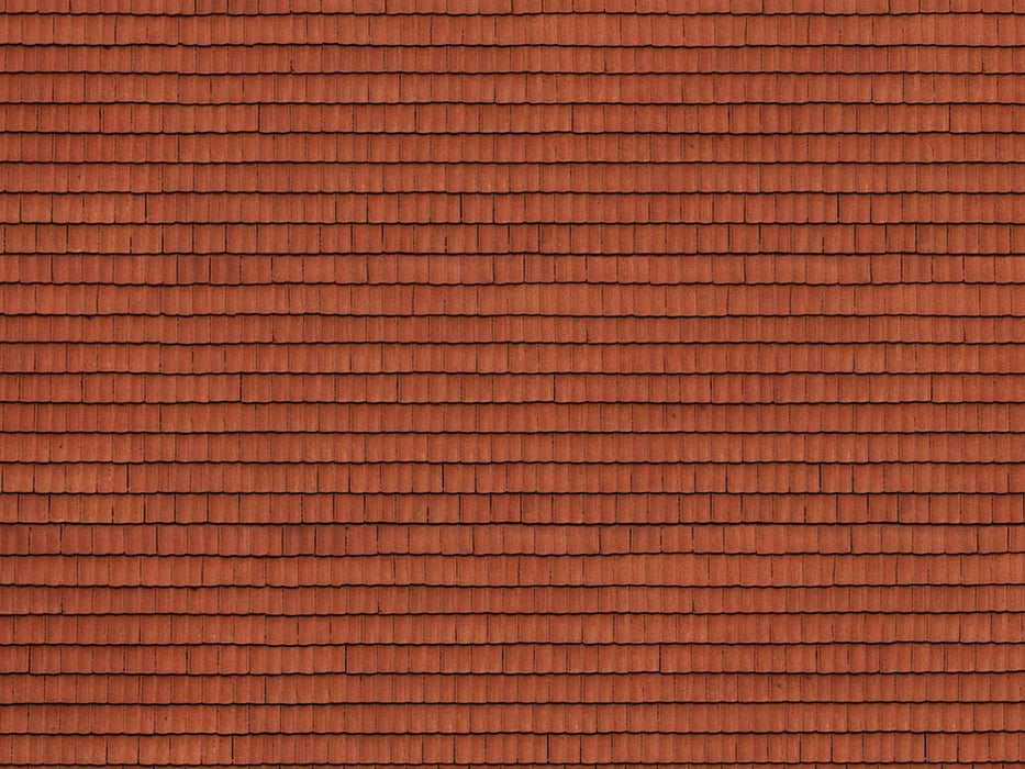 Noch 56670 HO 3D Cardboard Sheet 'Roof Tile' Red