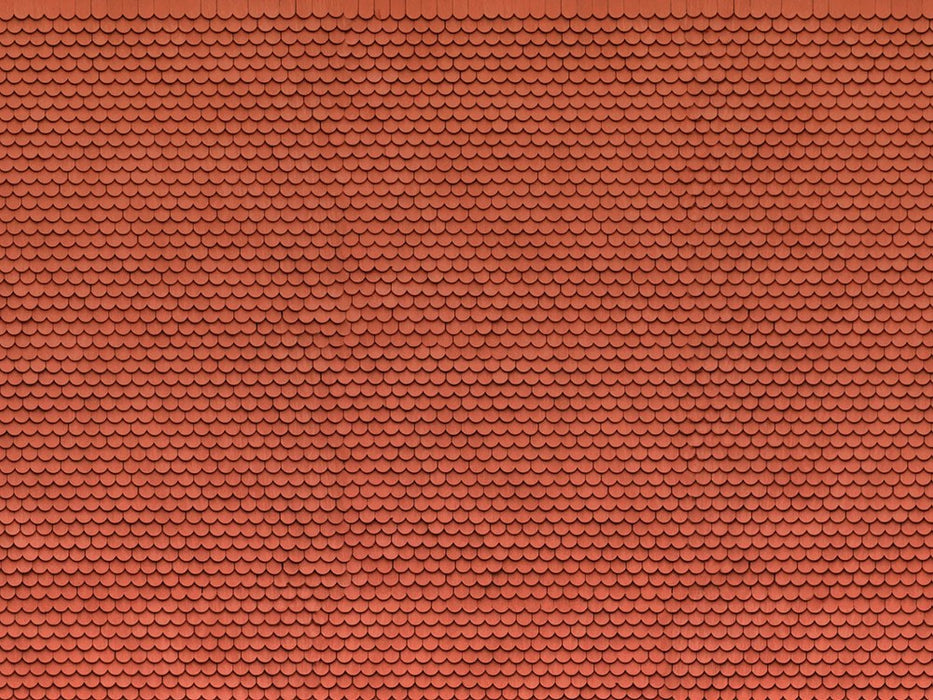 Noch 56690 HO 3D Cardboard Sheet 'Plain Tile' Red