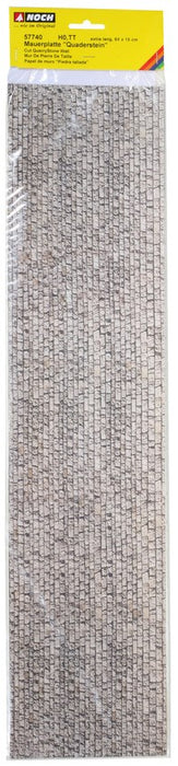 Noch 57740 HO Cut Quarrystone Wall Card 640 x 150mm