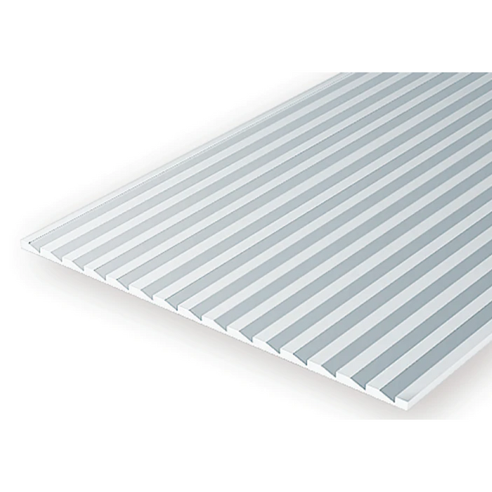 Evergreen 4125 V-Groove Siding White (0.040in) 1.0 x 150 x 300 mm