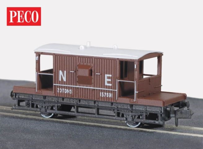 Peco NR-28E N LNER Brake Van - Bauxite