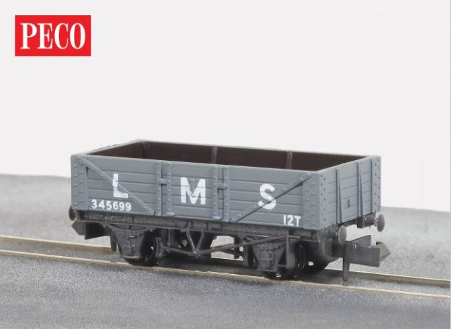 Peco NR-40M N LMS 5 Plank Mineral Wagon - Light Grey