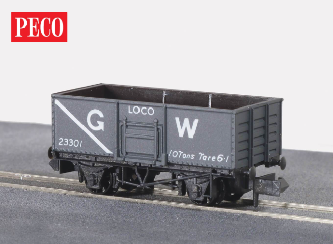 Peco NR-44W N GWR Butterly Steel Type Wagon - Dark Grey