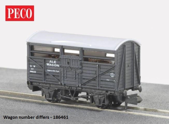Peco NR-46C N GWR Ale Wagon No. 186461 - Dark Grey