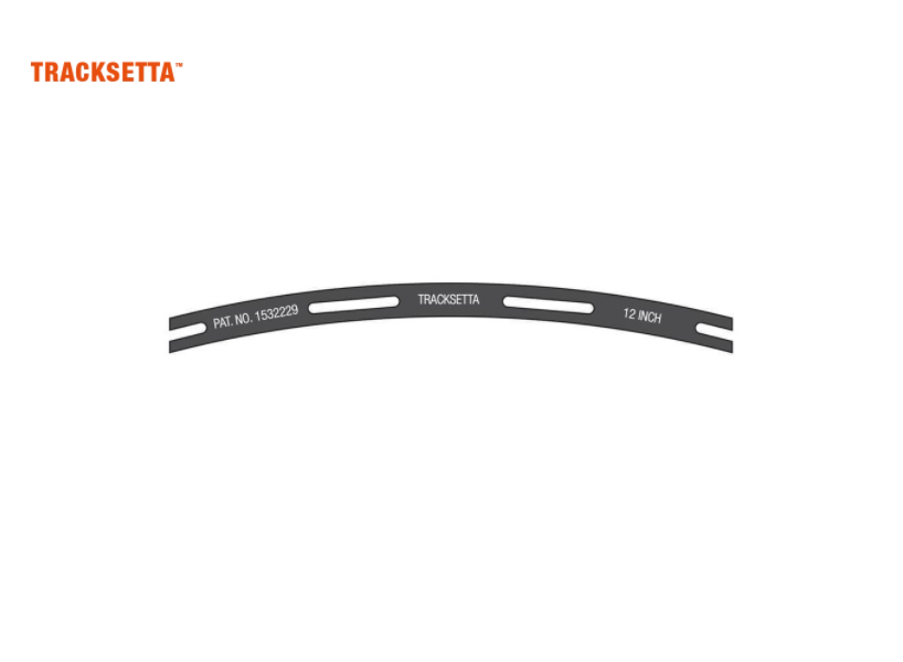 Tracksetta NT12 N 12" Radius Curved Track Laying Template