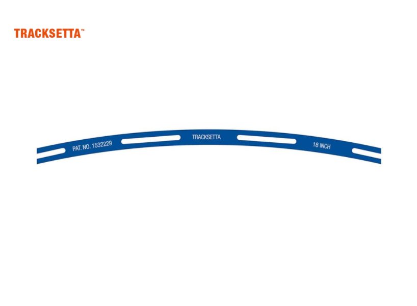 Tracksetta NT18 N 18" Radius Curved Track Laying Template