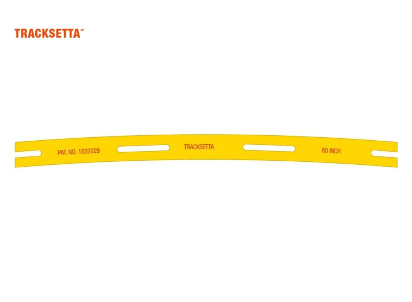 Tracksetta OOT60 OO 60" Radius Curved Track Laying Template