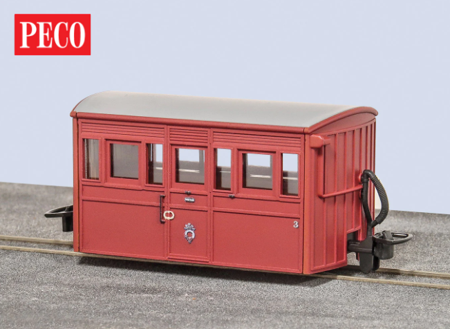 PECO GR-558B OO-9 Bug Box Coach 1970s/80s Livery, No. 4