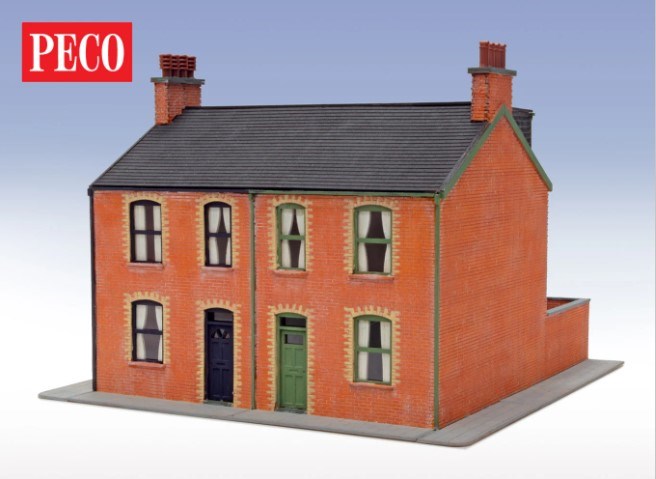 Peco LK-208 OO/HO Victorian House complete - Laser Cut Kit