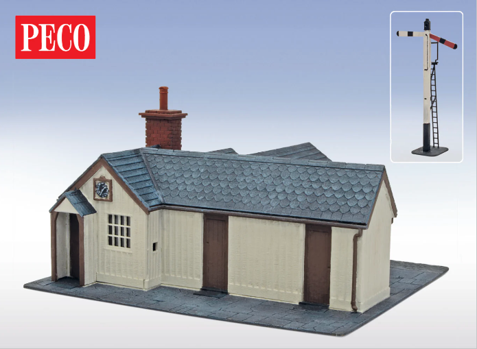 Peco LK-218 OO-9 Tan-y-Bwlch Station Building (Laser Cut Wood Kit)