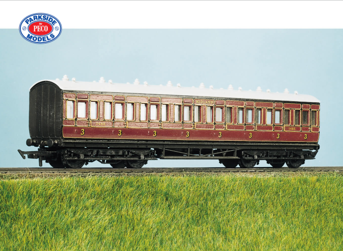 Parkside PC710 OO LMS (Ex MR) 48ft Suburban Coach kit, All 3rd (formerly Ratio 710)