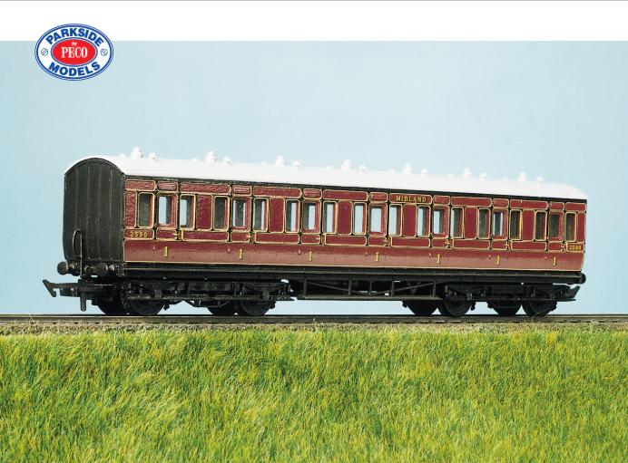 Parkside PC711 OO LMS (Ex MR) 48ft Suburban Coach kit, All 1st (formerly Ratio 711)