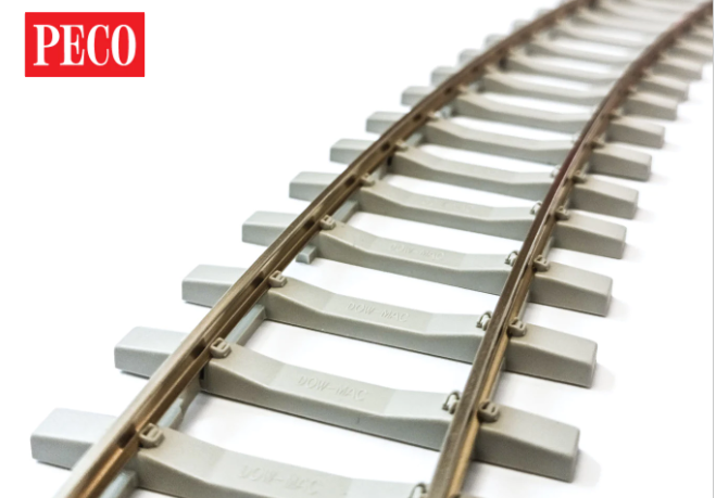 PECO SL-702FB O Flexible Track with Concrete Sleeper/Tie (Code143)