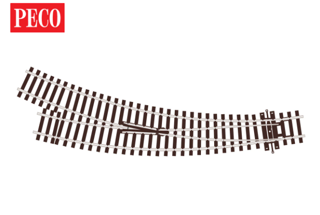 Peco SL-U76 OO Turnout, Small Radius, Right Hand (Code100) Unifrog