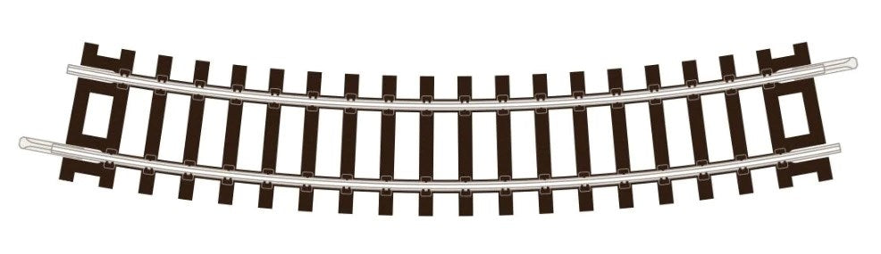 Peco ST1251 TT:120 Setrack Standard Curve, 2nd Radius Pack (Code55) Pack of 8