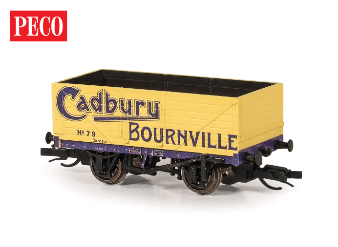 Peco TTR-7014P TT:120 7-Plank Open Wagon, Cadbury Bourneville