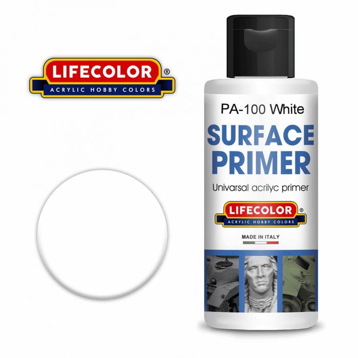 Lifecolor PA100 White Acrylic Primer (100ml)