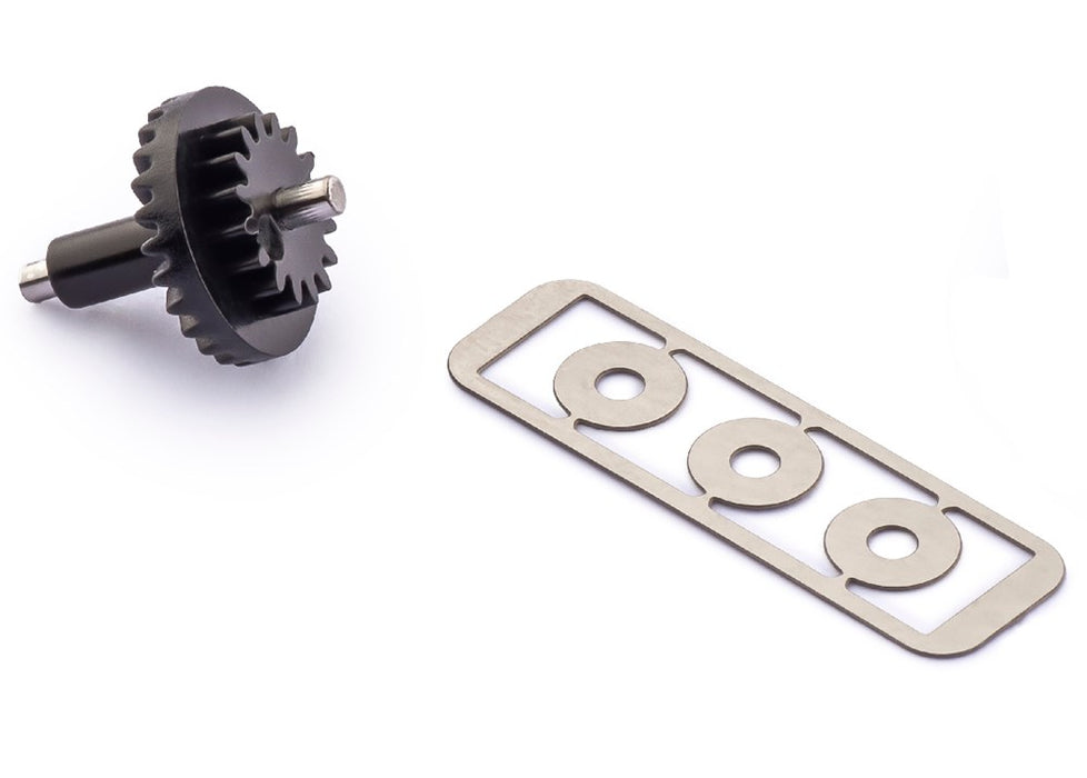 Policar PGI2516-bg Plastic Bevel Gear Z25/Z16 with shaft and spacers