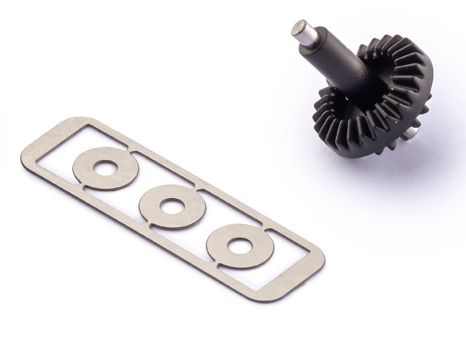 Policar PGI2516-bg Plastic Bevel Gear Z25/Z16 with shaft and spacers