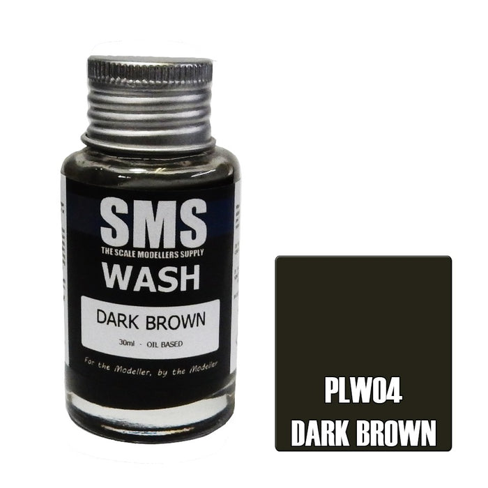 SMS PLW04 Wash DARK BROWN 30ml