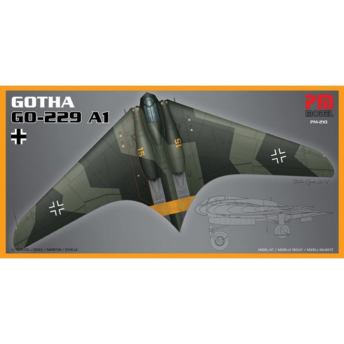 PM Model PM210 Gotha Go-229 A1 1:72 German Air Force Gotha Go-229 A1 Experimental Aircraft