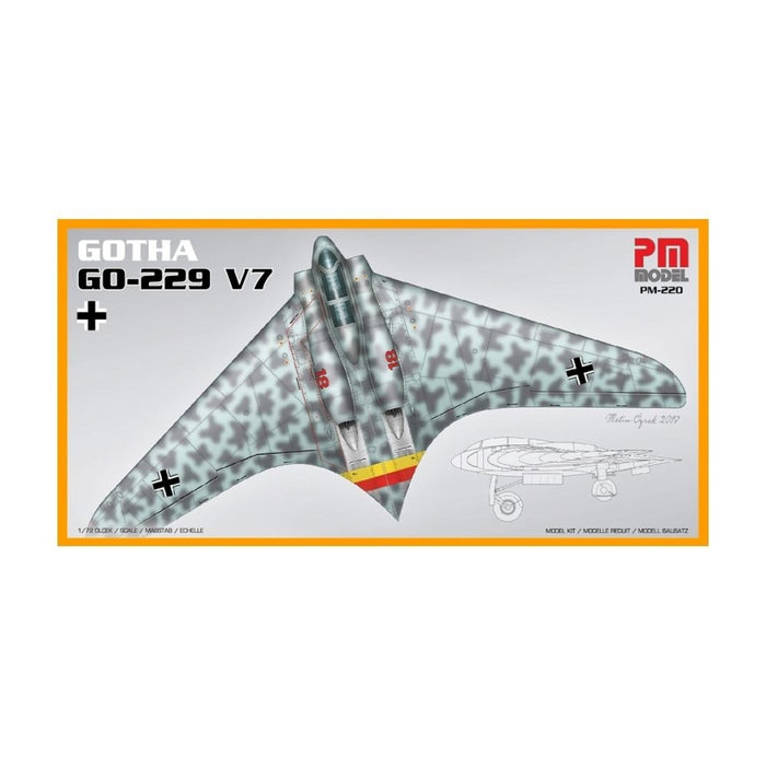 PM Model 220 1:72 German Air Force Gotha Go-229 A7 Experimental Aircraft