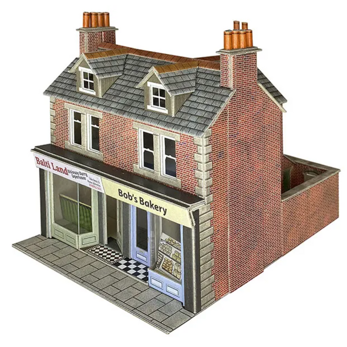 Metcalfe PO306 [OO] Low Relief Shop Fronts Kit in Brick (replaces PO272)