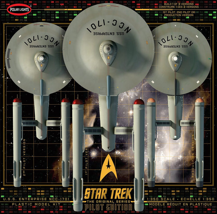 Polar Lights 993 1:350 Star Trek: The Original Series - U.S.S. Enterprise W/Pilot Edition Parts