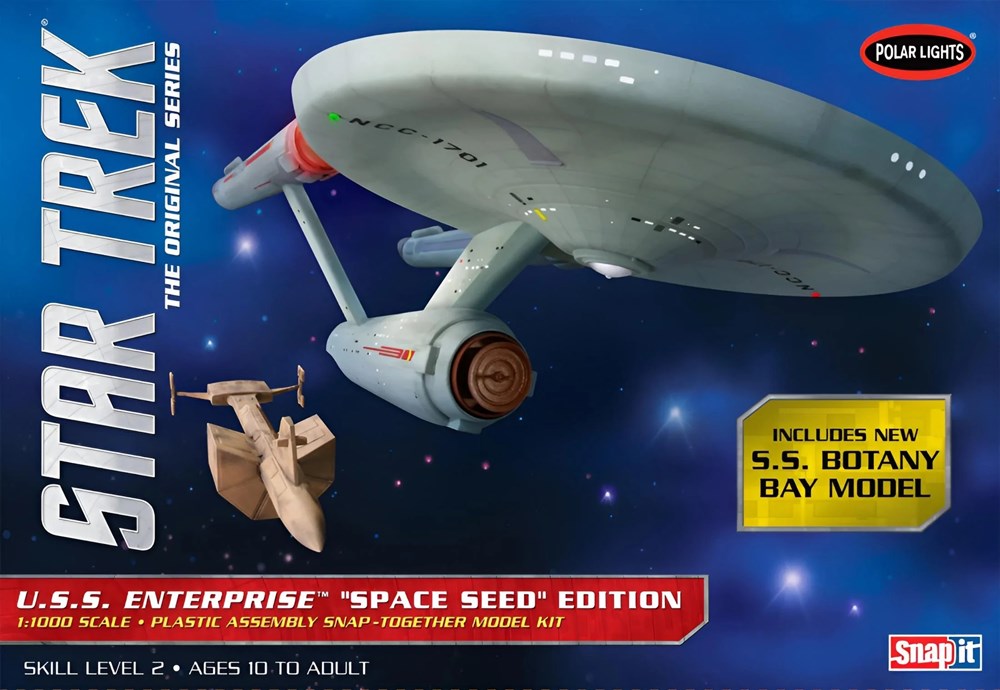 Polar Lights 908 1:1000 Star Trek: The Original Series - U.S.S. Enterprise 'Space Seed Edition' (Snap Kit)