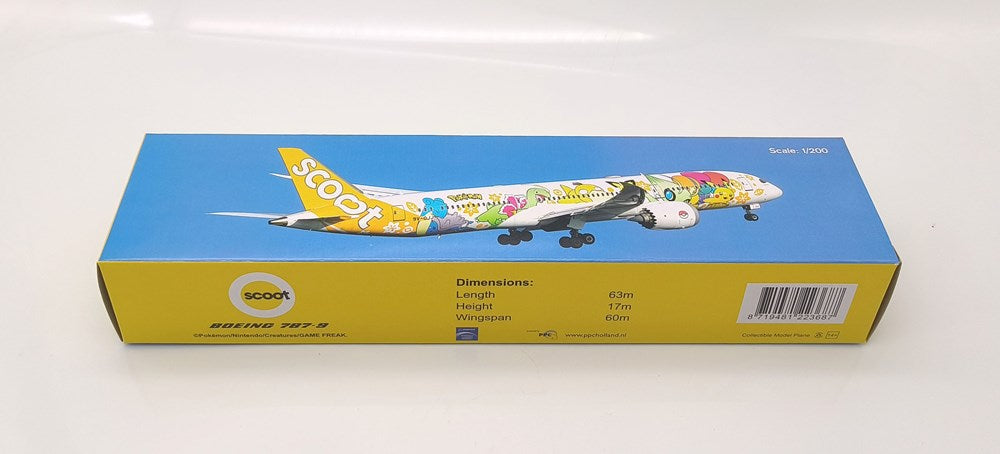 PPC Holland 223687 1:200 Scoot Boeing 787-9 9V-OJJ “Pikachu Jet” (Snap-Fit - Requires some assembly)
