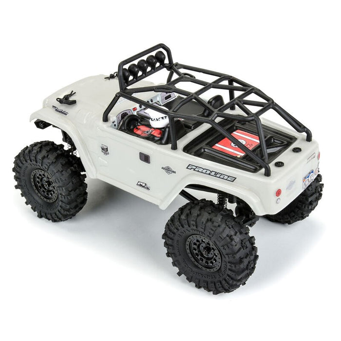Pro-Line Racing 366300 1979 Toyota Land Cruiser FJ40 Clear Body with Trail Cage for SCX24