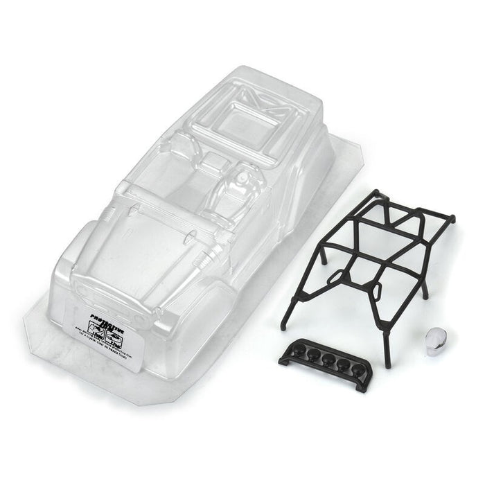 Pro-Line Racing 366300 1979 Toyota Land Cruiser FJ40 Clear Body with Trail Cage for SCX24