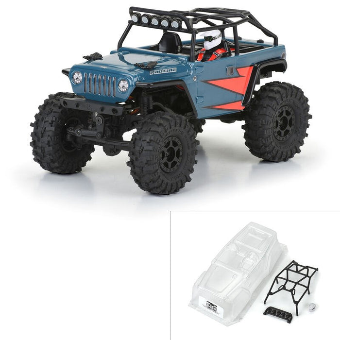 Pro-Line Racing 366400 2004 Jeep LJ Clear Body with Trail Cage for SCX24