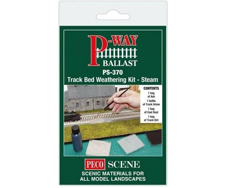 Peco PS-370 P-Way Track Bed Weathering Kit - Steam