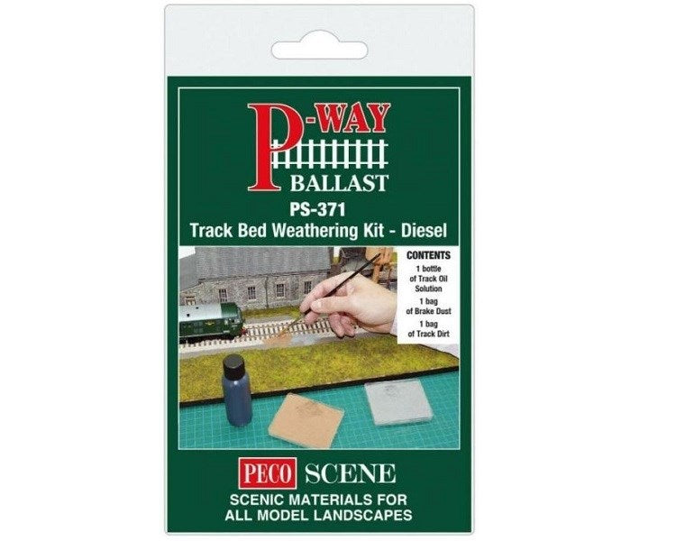 Peco PS-371 P-Way Track Bed Weathering Kit - Diesel