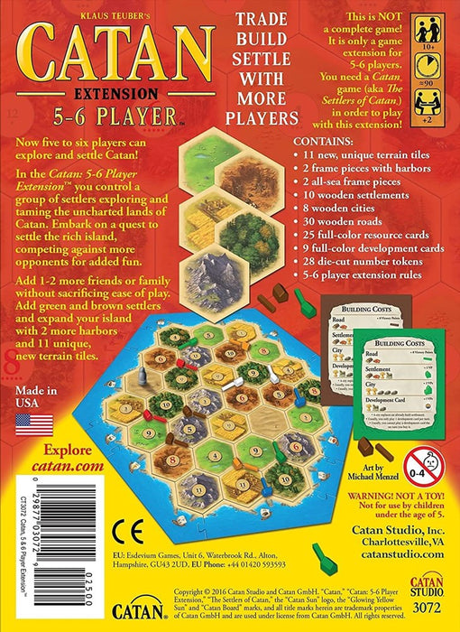 Settlers of Catan 5-6 Player Extension 5TH Edition