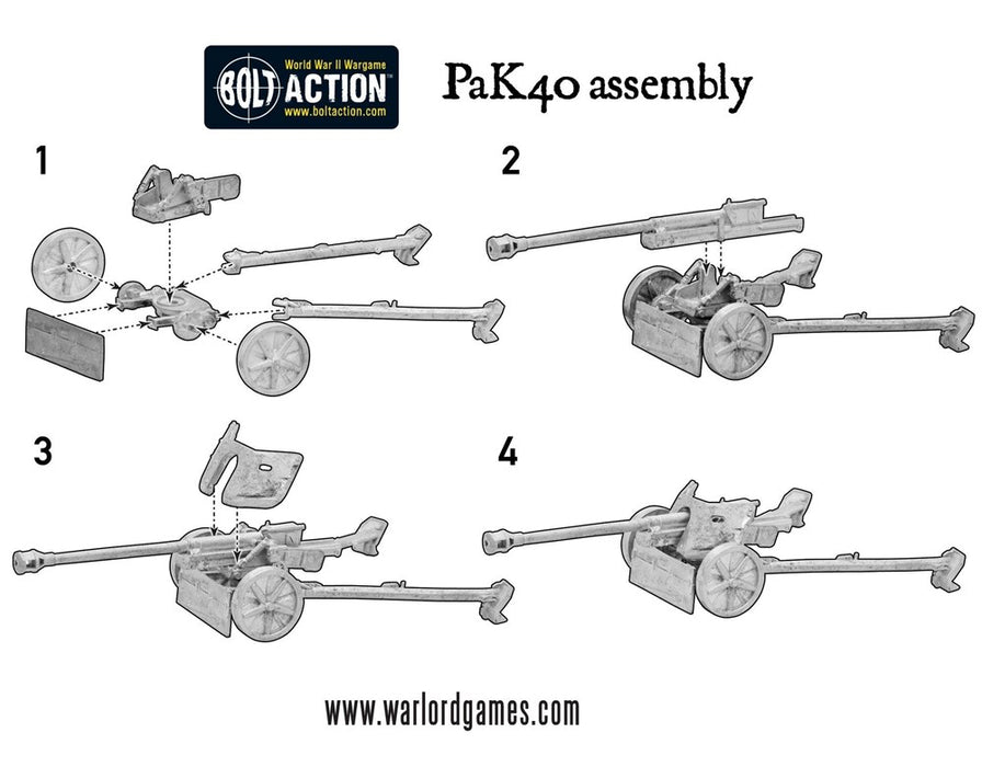 Bolt Action German Winter Fallschirmjager Pak 40