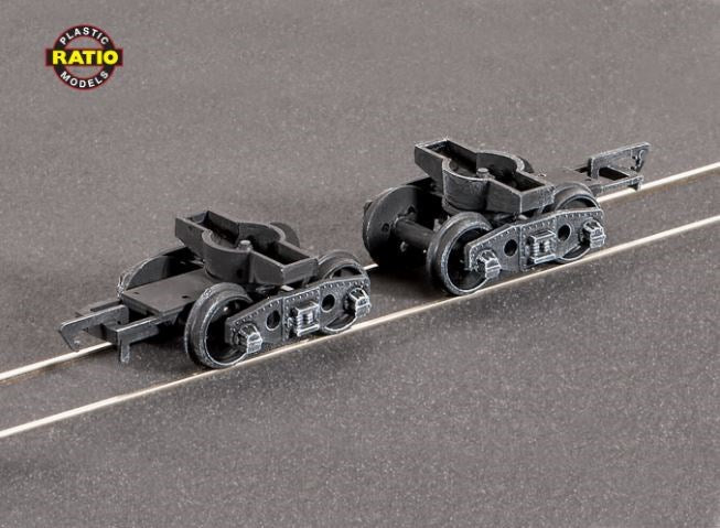 Ratio 126 OO GWR Plate Wagon Bogies