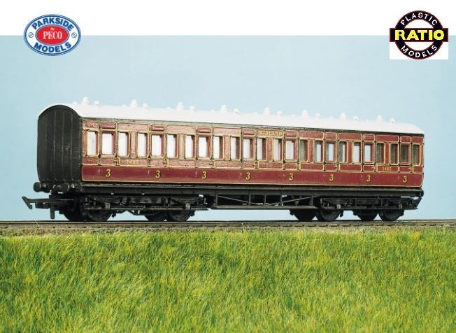 Ratio 710 OO LMS (ex Midland) All 3rd 48ft. Suburban Coach kit
