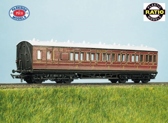 Ratio 713 OO LMS (ex Midland) Brake 3rd 48ft. Suburban Coach kit