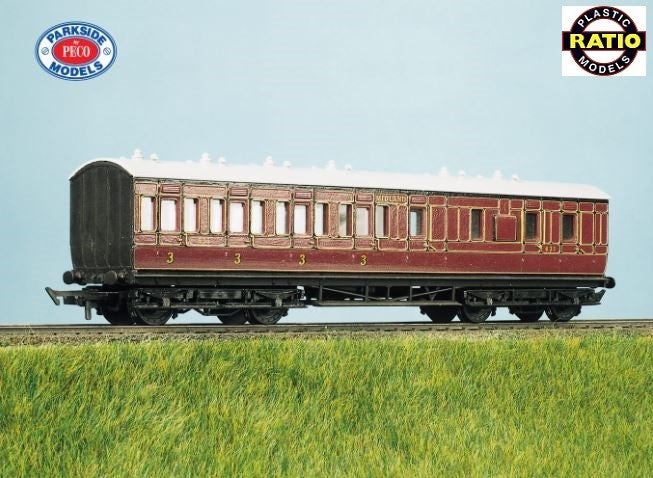 Ratio 714 OO LMS (ex Midland) Brake 3rd 48ft. Suburban Coach kit