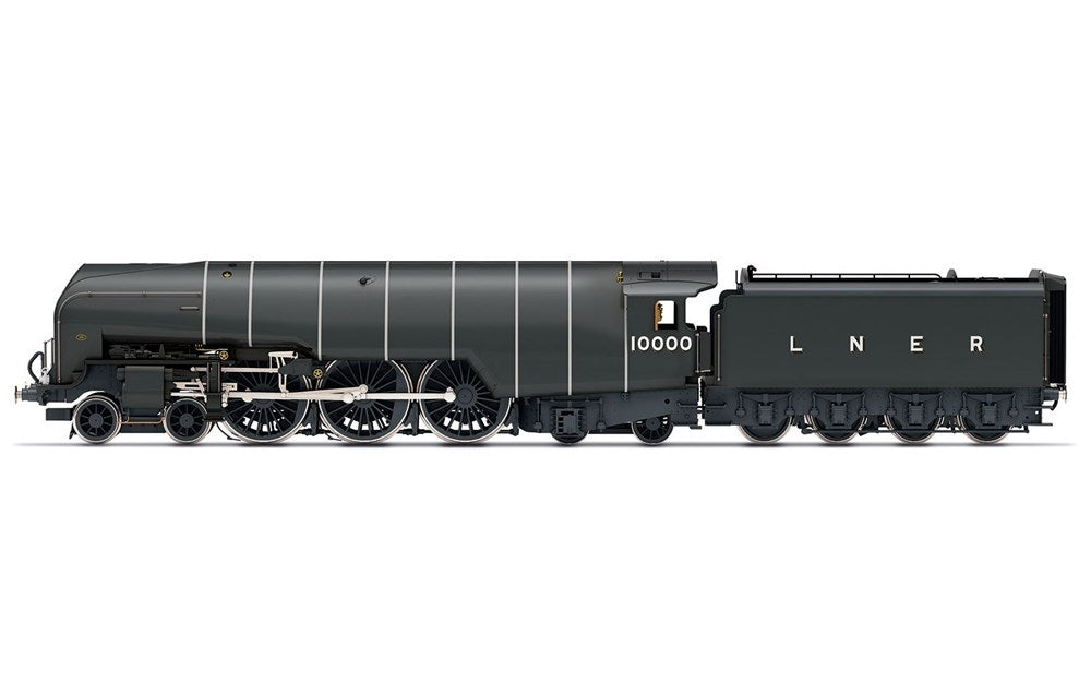 XX Hornby R30126 OO LNER, W1 Class 'Hush Hush' (Smoke Lifting Cowl), 4-6-4, 10000 - Era 3