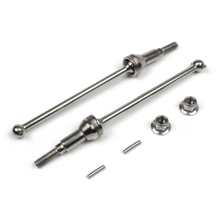 RCP 90205 Metal Front Universal Drive Shafts (CVD) - Fits 1:12 BlackZon Smyter Turbo (BL 540239)