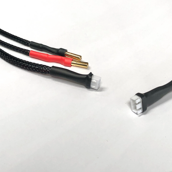 RC Pro 2S Lipo/Life Receiver Pack & SCX24 Charge Lead via XH Balance Port with 4mm Bullets