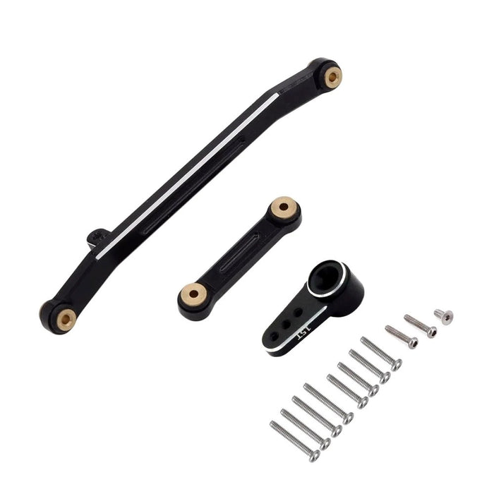 RCP SCX24 Aluminium Steering Links and Servo Arm (Fits EMax ES08MA II Servo)