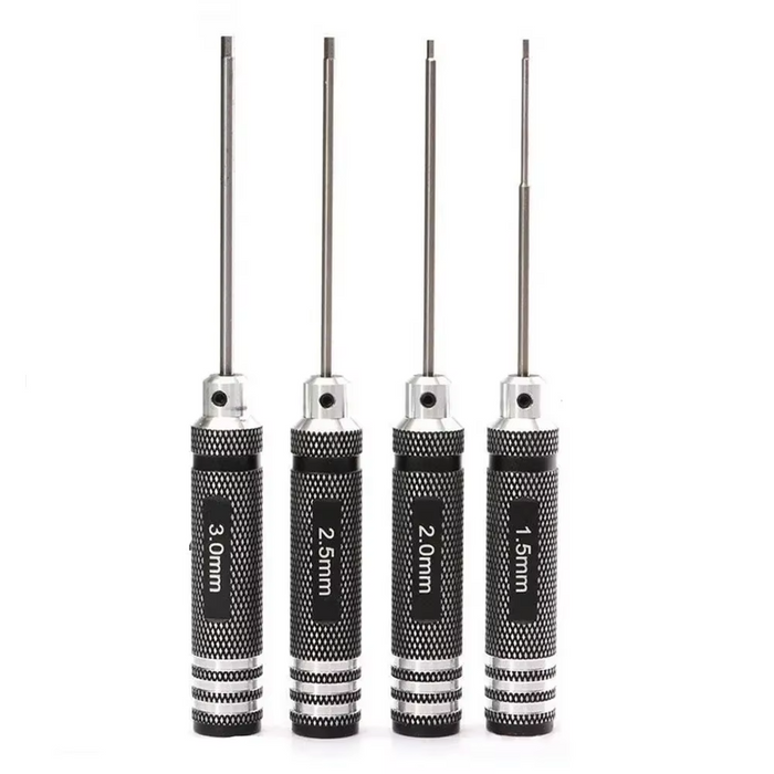 Titanium Nitride Hex Driver Set 1.5/2/2.5/3.0mm (4 Piece)