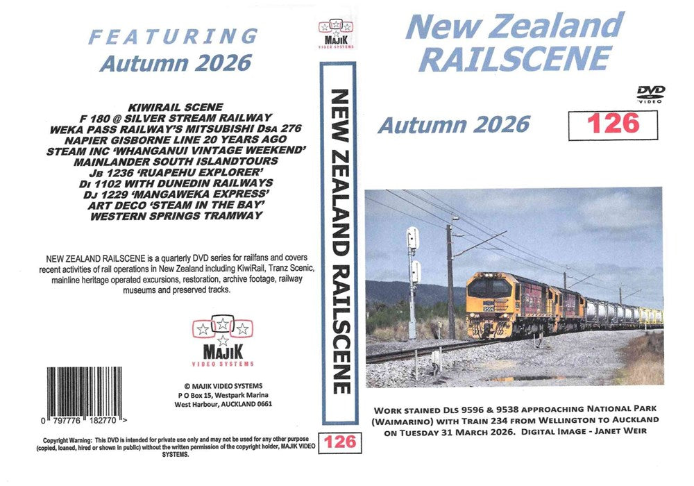 New Zealand Railscene DVD 126 - Autumn 2026