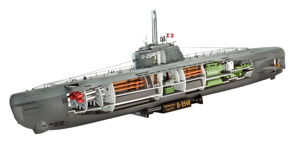 Revell 05078 1:144 Deutsches U-Boot Type XXI Cutaway