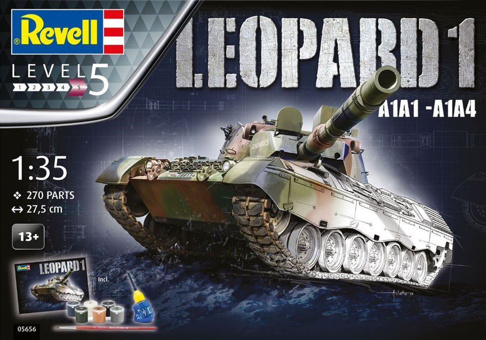 Revell 05656 Tank Gift Set 1:35 Leopard 1 A1A1 - A1-A4